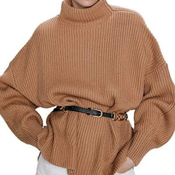 Zara Purl Knit Wool Blend Sweater - Picture 3 of 15